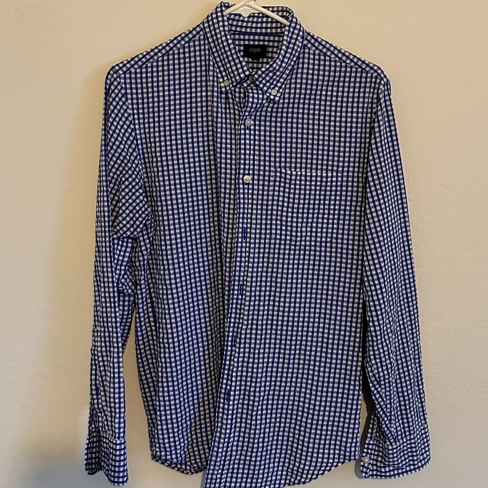 Two Small J. Crew Blue Dress Shirts